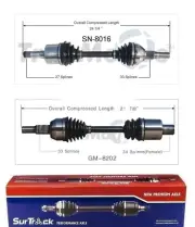 For Chevrolet Equinox Pontiac Saturn 2005-06 AWD/FWD 2 Front CV Axle Shafts Set (for: Chevrolet)