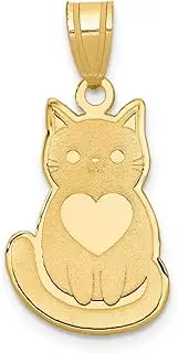 [JewelryWeb] 14ct Yellow Gold Polished Laser cut-Laser-Cut Charm