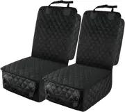 Waterproof Front Seat Car Cover – 2 Pack, Scratchproof, Side Flaps, Non-Slip for