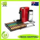 Capsule Drawer Holder with Glass and Handle For Nespresso Vertuo Holds 50 Pods