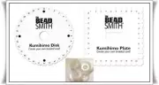 16 KUMIHIMO BOBBINS 1.75" + TWO BRAIDING DISCS ~ PLATES 1 Round + 1 Square