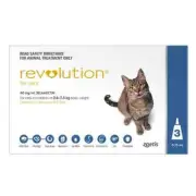 Revolution Cat Blue 2.6-7.5kgs 3 & 6 Pack Flea & Tick Treatment Flea Allergy