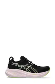 ASICS Gel-Nimbus 26 Running Shoe in Black/Neon Lime at Nordstrom, Size 11