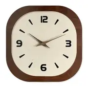 12 Inch French Crystal-Faced Wooden Wall Clock Silent, Elegant for Living Room ZSH017