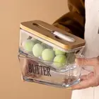 Rectangular Sealed Butter Container Keep Fresh Fresh Cheese Tray Tableware