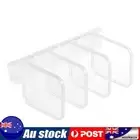 4 Pack Bottle Can Divider Bins Partition Fridge Divider White for Home Kitchen N