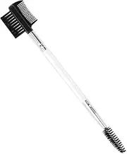 3 Head Eyebrow Eyelash Shaper Eyelash Comb Double Head Brush Makeup Grooming Tool cosmetic with 3 Different Spoolie Brushes for Separating Lashes, Eliminating Mascara Clumps, Grooming and Shaping Brow