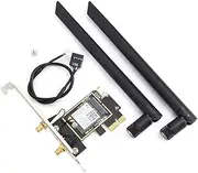 Richer-R Mini PCI-E Network Card,2.4G/5.0G Dual Band Network Card Wireless Network Adapter for Desktop Hardware 3165AC for Win7/ /