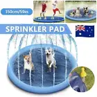 Sprinkler Water Mat Splash Play Pad Kids Dog Inflatable Spray Pool Sea Outdoor