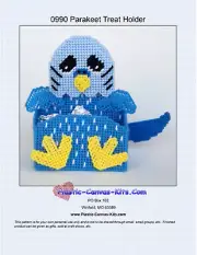 Parakeet Treat Holder- Plastic Canvas Pattern or Kit
