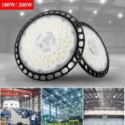 100W 200W High Low Bay LED Light UFO Industrial Workshop Warehouse Factory Lamp