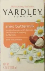 (6) Yardley Soap 4.25oz Each Bar SHEA BUTTERMILK