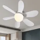 Ceiling Fan LED Light E27 30W Quiet Ceiling Fan Lamp Remote Socket Fan Light