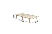 Oikiture Bed Frame Queen Double King Single Wooden Bed Base Platform Timber