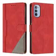 Leather ic Clasp Case with Flip Wallet Stand Function Cover for Moto G31 /G41