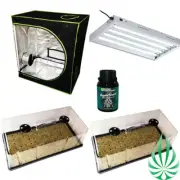 Hydroponics 80x45x80cm Grow Tent Double Cloning Dome T5 96w Propagation Light
