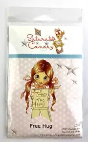 Saturated Canary FREE HUG - Rubber Stamp