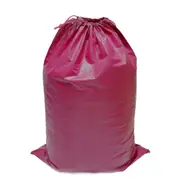 1x Large Home Storage Bag Cheap Plastic Woven Waterproof Sack Clothes Quilt Organizer for Moving House Xmas Christmas Tree Model110 Red Size 110cm L x 75cm W with Pull String
