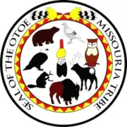 Seal of the Otoe Missouria Indian Tribe Self-adhesive Vinyl Decal