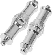POPETPOP 2Pcs Male Threaded Screw Adapter Spigot for Photography Light Stand Durable All Construction Precision Made Wear Features