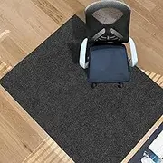 Chair Mat 90 * 140CM Office Mats for Rolling Chairs Low-Pile Office Floor Mat with Non-Slip TPE Rubber Backing for Hardwood Tile Floor