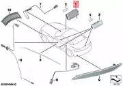 Genuine GLOVE BOX LIGHT BMW MINI M3 X1 X3 X4 M X5 Z4 Roadster 63316962045 (for: BMW)