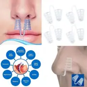 8-Pack Anti Snore Nose Clip Stop Snoring Stopper Device Sleep Aids Vent Dilators