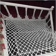 Child Safety Net for Indoor and Outdoor Stairs Balconies and Patios Nylon Cargo Net with Tying Ropes for Fall Protection 6mmx6cm Mesh Size