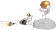 WAYAaiDec Phone Holder Astronauts Phone Stand Tablets Durable Resin Phone Holder for Desk Solar System Planet Keychain Astronaut Key Ring