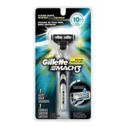 Gillette Mach 3 Razor With One Cartridge (Blade) Comfort Edge ,lubricating strip