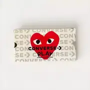 Size 7 men/9 women - Converse Comme des Garçons PLAY x Chuck 70 High Gray Box