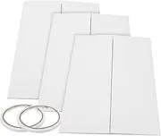 DECOMELODY 1 Set Trifold Display Board Folding Poster Boards with Double Sided Tapes for Exhibitions School Projects Artwork Presentations Portable Convenient Storage