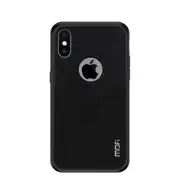 Shockproof Tpu + Pc + Cloth Pasted Case For Iphone Xs Max (Black)