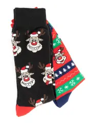 Traders 2 Pack Novelty Christmas Business Socks