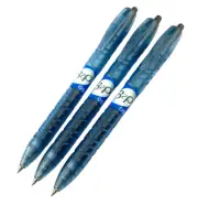 Pilot B2P Gel Ink Rollerball Pens - Black Ink 0.5 - Begreen Recycled - Pack of 3