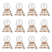 Bride Hair Clip Swirl Hair Pins Pearl Dreadlocks Bead Spiral Hairpin Pearl Bead Hair