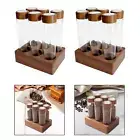 Coffee Bean Tubes Coffee Containers with Shelf with Stand Party Decoration