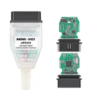 Mini Vci for TIS Techstream V18.00.008 Minivci for J2534 Auto Scanner OBD OBD2 Car Diagnostics Cable Transparent