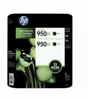 HP 950XL Ink Cartridges for HP Officejet Pro 8100e Printers - Black - Pack of 2