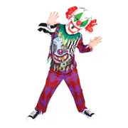Scary Clown Lenticular Eyes Costume Halloween Dress Up Children/Kids