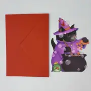 Halloween Greeting Cards Vintage Hallmark Catswitch Hollow's Tabitha Catsworth