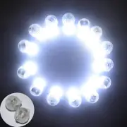 ® 100Pcs/Lot 100 X White round Led Ball Lamp Balloon Light Long Standby Time