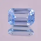 15x20 MM Natural Blue Namibia Jeremejevite Emerald Cut Loose Gemstone Certified