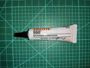 66010 Loctite Retaining Compound, QuickMetal(R), 6mLTube, Silver