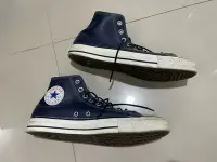 在飛比找Yahoo!奇摩拍賣優惠-Converse 1970 藍色皮革 電繡  絕版 27.5