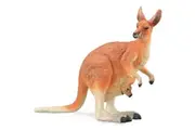 Red Kangaroo Figurine and Joey