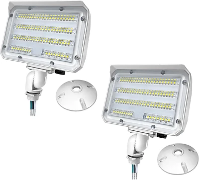 60W LED Flood Light with Knuckle Mount Base, Outdoor Security Floodlights Fixtur