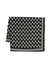 Alexander Mcqueen Skullpattern Wool Scarf