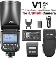 Godox V1 Pro C TTL Li-ion Round Head Camera Flash Speedlight for Canon Camera