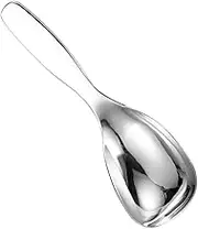 PRETYZOOM Stainless Steel Rice Spoon Ergonomic Rice Spatula for Smooth Serving Kitchen Supplies for Home Cooking Convenient Rice Paddle for Easy Scooping